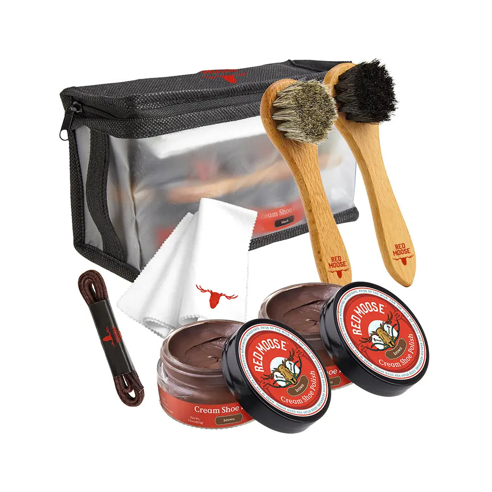 Cream Shoe Polish Kit Black and Neutral