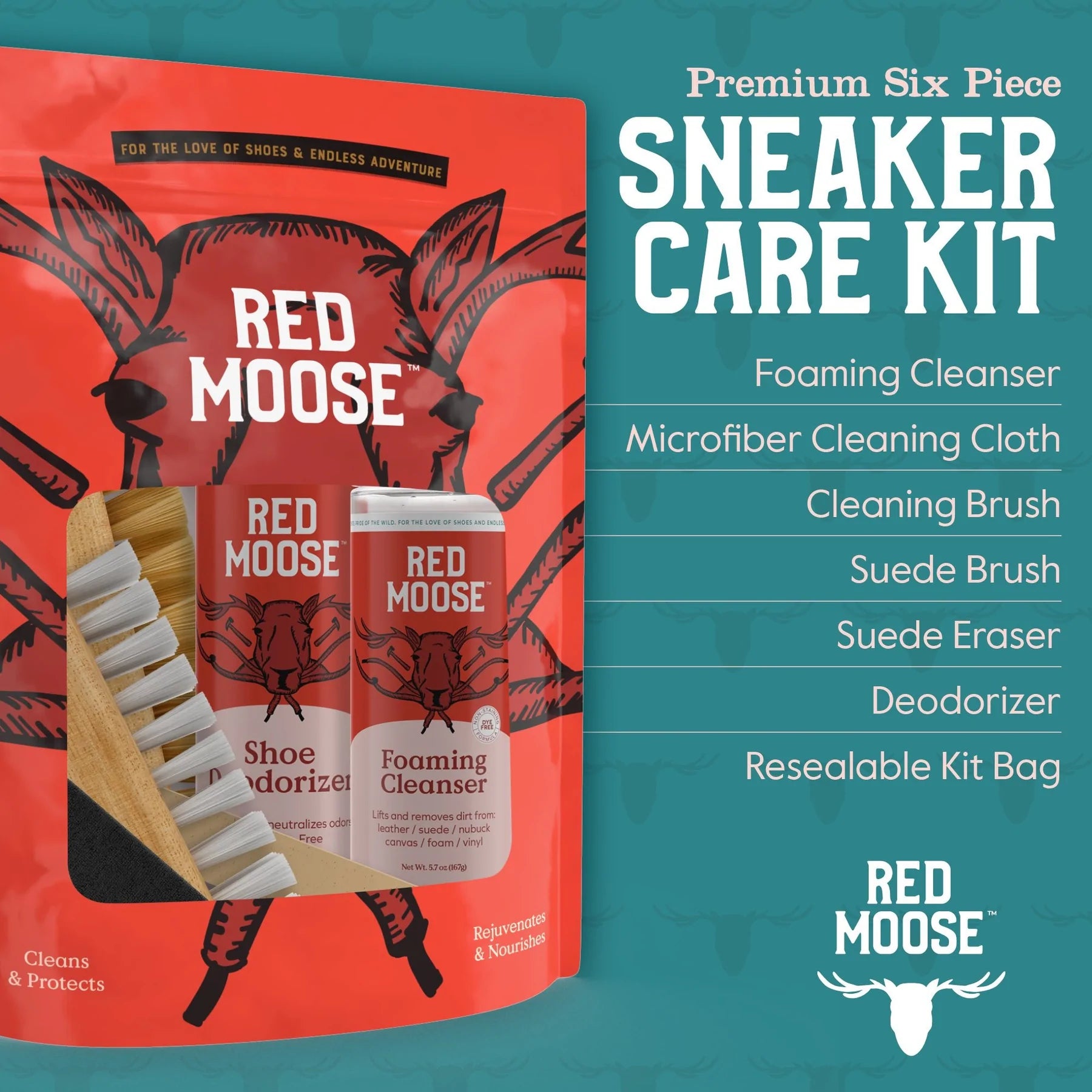 Red Moose  Everyman Essential 15-piece Kit - All-In-One Shoe Care Kit